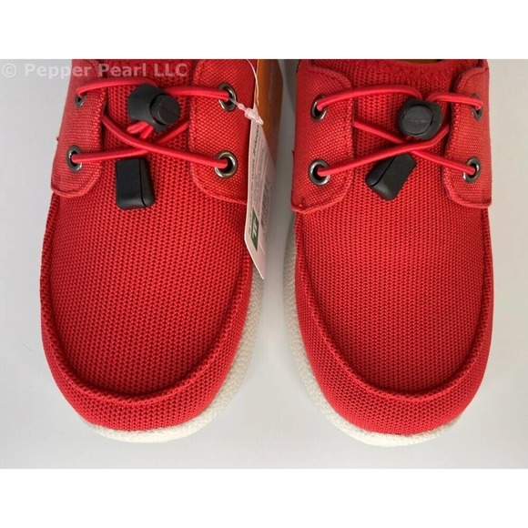 Women's Speed-Lace Deck Shoe Red Size 10 Water and Slip Resistant Soft Science - Picture 2 of 10